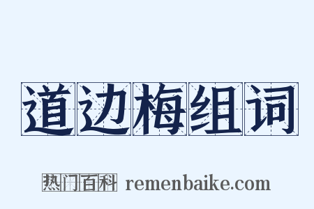 道边梅组词是什么意思的图片